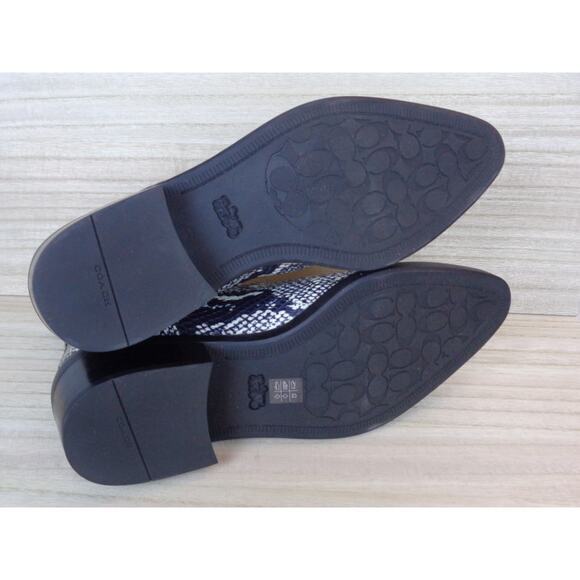 Coach Bowery Bead Snakeskin Natural G4368 Chelse Ankle Boot Womens Size 7B - Picture 7 of 8